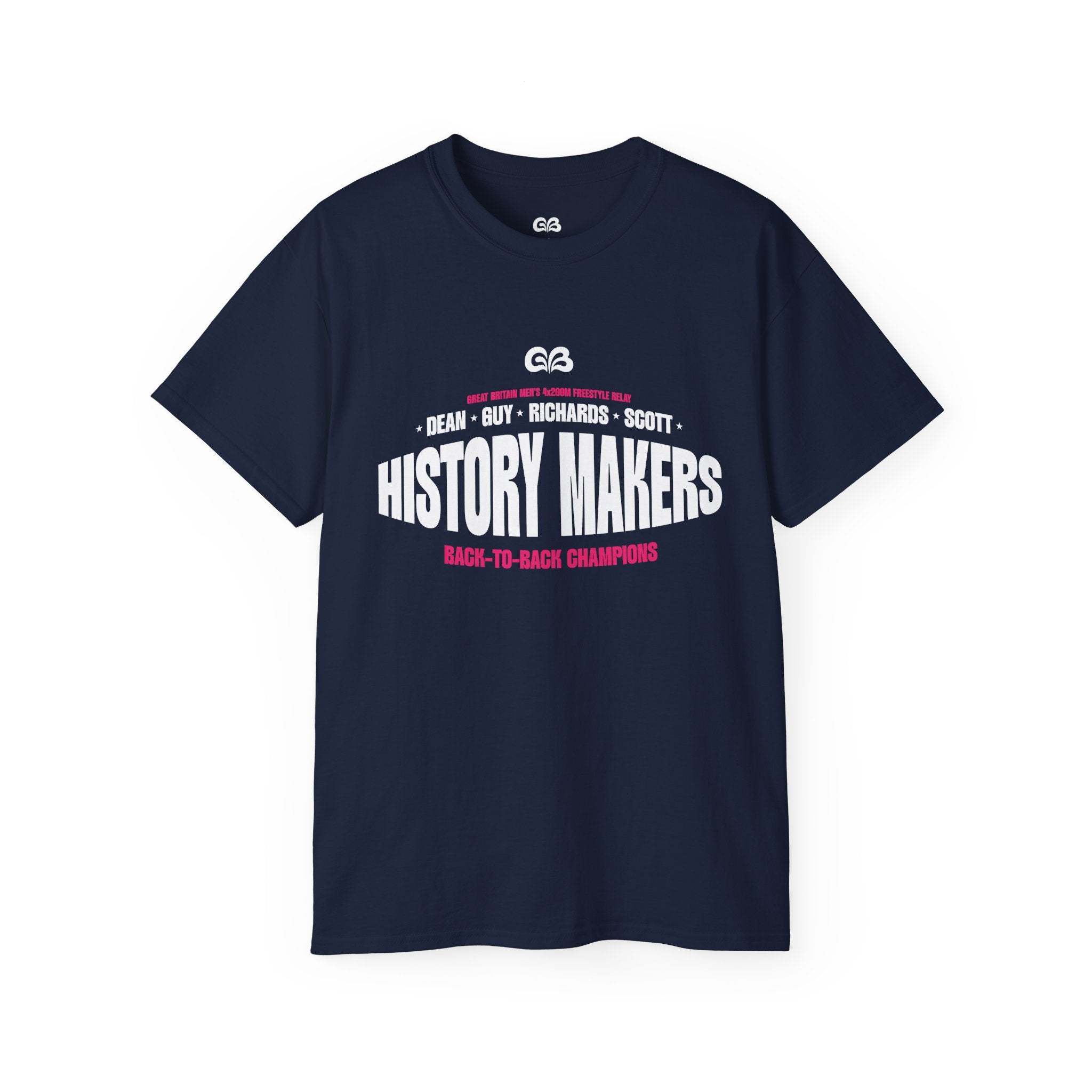 History Makers Tee — Men's 4x200m Freestyle Relay Back-To-Back Champions